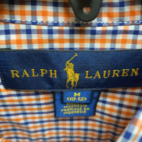 Ralph Lauren button down shirt, Boys size M (10-12), New with Tag - Picture 4 of 9